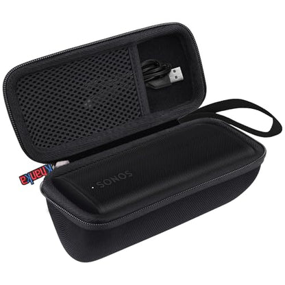 khanka Hard Travel Case Replacement for Sonos Roam 2 / Sonos Roam Portable Smart Bluetooth Speaker - color: Black