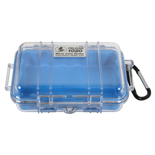 Pelican 1020 Micro Case (Blue/Clear) - color: Blue/Clear