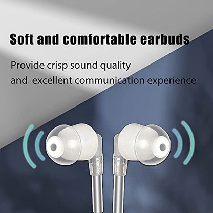 Retevis Walkie Talkie Earpiece, for RT22/RT68/RT21/H777/RT19/RT15 | Acoustic Tube, Coil, Compatible with Pxton, Baofeng, Kenwood 2 Way Radio, Security Walkie Talkie Headset(10 Pack)