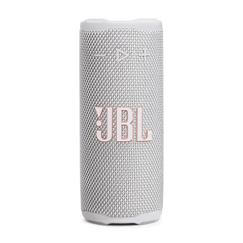 JBL Grip Portable Bluetooth Speaker, Waterproof, Ambient Light - White | Up to 14 Hr Playtime, AI Sound Boost, IP68 Waterproof And Dustproof, Drop-Proof, App Control, Ideal For Outdoor And Travel - color: White