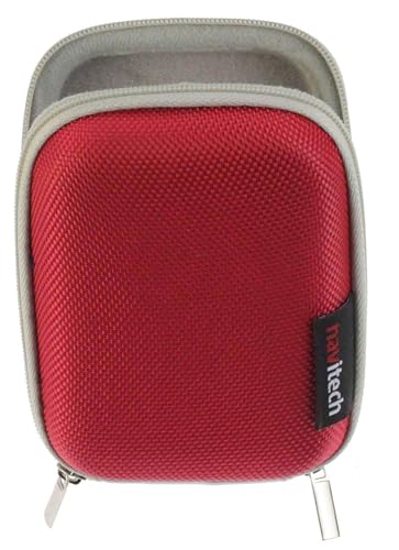 Navitech Red Hard Water Resistant Case/Cover Compatible With mp3 Digital Audio Player Compatible With Sony NW-E394