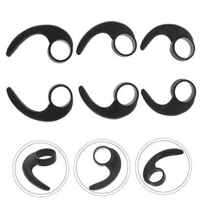 jojofuny 6pcs Non-Slip Earphone Wings Headphone Wings for Sports Earphone Ear Hooks Comfortable Protective Ear Hooks