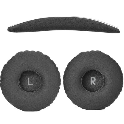 Defean Replacement Cushions Kit 2 IN1 Mesh Fabric Ear Pads + Headband Compatible with JBL Tune 600(T600BTNC 600BTNC)/660(T660NC 660NC)/670(T670NC 670NC) Headphones (Black) - color: Black