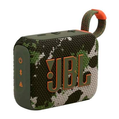JBL Go 4 - Ultra-Portable, Waterproof and Dustproof Bluetooth Speaker, Big JBL Pro Sound with Punchy bass, 7-Hour Built-in Battery, Made in Part with Recycled Materials (Squad) - color: Squad