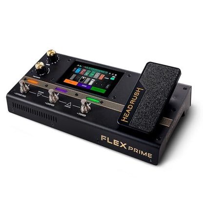 HeadRush Flex Prime Electric Guitar Multi-Effects Pedal | Multi-Effects Processor with Amp Cloner, Looper, Auto-Tune, Wi-Fi, Bluetooth, Touchscreen, Drum Machine, Neural Amp Modeler - style: Flex Prime