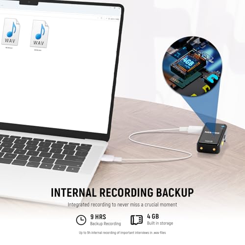 NEEWER CM28 Wireless Lavalier Microphone System, 1 Click Noise Canceling, 4GB Storage for 9Hrs of 48KHz 16 Bit Uncompressed Audio, Lapel Mic Compatible with iPhone/Android/PC/Camera/iPad - style: CM28