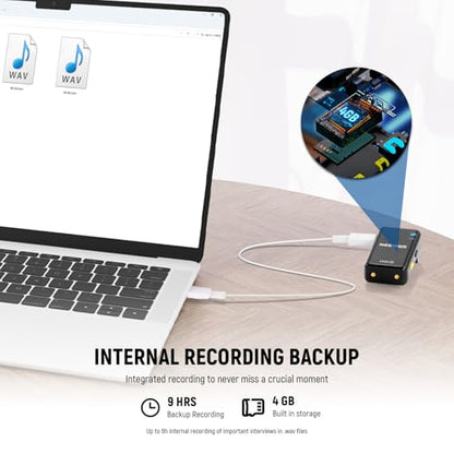 NEEWER CM28 Wireless Lavalier Microphone System, 1 Click Noise Canceling, 4GB Storage for 9Hrs of 48KHz 16 Bit Uncompressed Audio, Lapel Mic Compatible with iPhone/Android/PC/Camera/iPad - style: CM28