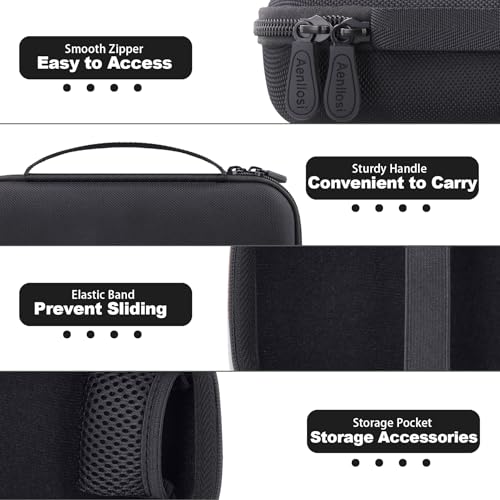 Aenllosi Hard Case for Bose SoundLink Flex 2nd Gen/Bose Speaker, Black | EVA Hard Shell, Drop Resistant Protection, Water Resistant Protection, Dust Proof Protection, Protective Case Only - color: Black, style: Hard Case for Bose SoundLink Flex 2nd Gen/Fl