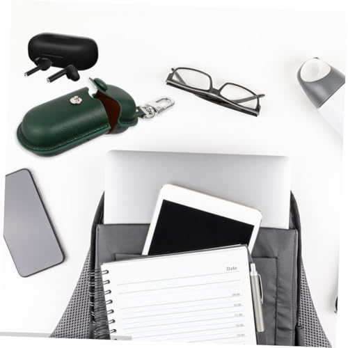 Toddmomy Protective Case for Earbuds 3i, Waterproof Earphone Holder with Scratch-Resistant Hard Shell, Dark Green Cover for Travel and Outdoor Use