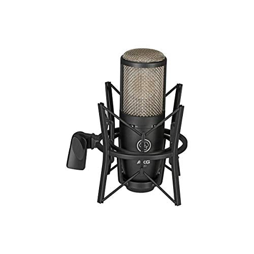 AKG Project Studio P220 Condenser Microphone - Bundle With Stand, Pop Filter, and XLR Cable