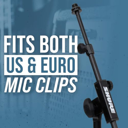 Shure by Gator Low-Profile Tripod Mic Stand with Adjustable Height and Telescoping Boom; (SH-TRIPODSTANDLP) - style: Low Profile + Boom