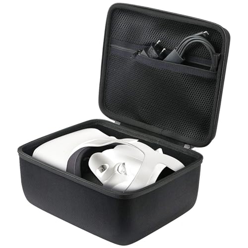 khanka Hard Case for Meta Quest 3/Oculus Meta Quest 3s Headset,Black - color: black