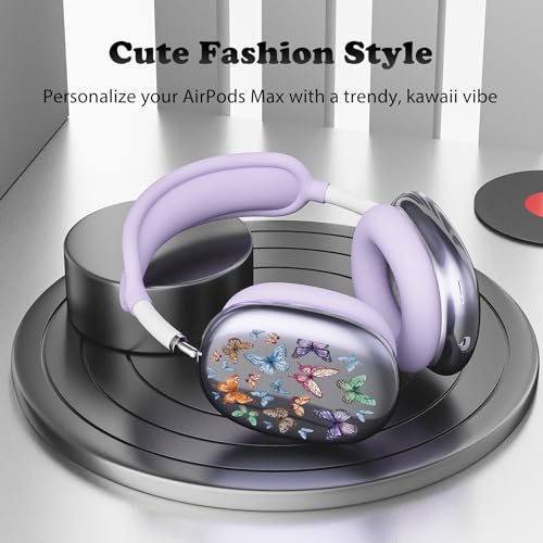 for AirPods Max Headphones Butterfly Ear Covers for AirPods Max 2 - color: Butterfly H/Purple