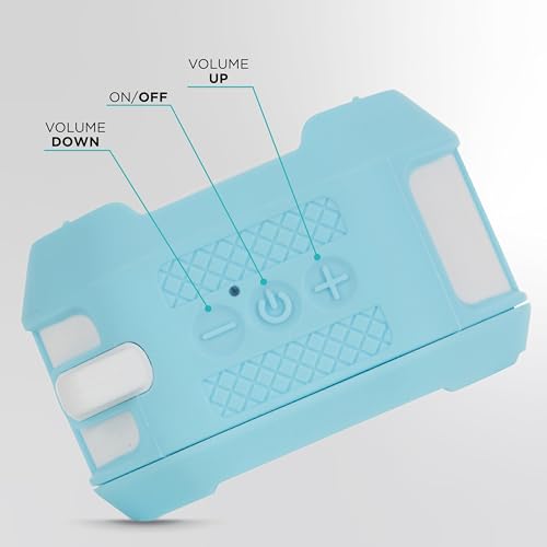 Altec Lansing HYDRATREK Magnetic Bluetooth Speaker, Waterproof IP67, Portable Speaker, True Wireless Pairing, USB-C Quick Charge, 3.7V 400mAh Battery, Voice Assistant, Perfect for Any Adventure - color: Aqua/White