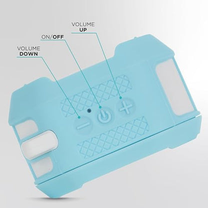 Altec Lansing HYDRATREK Magnetic Bluetooth Speaker, Waterproof IP67, Portable Speaker, True Wireless Pairing, USB-C Quick Charge, 3.7V 400mAh Battery, Voice Assistant, Perfect for Any Adventure - color: Aqua/White