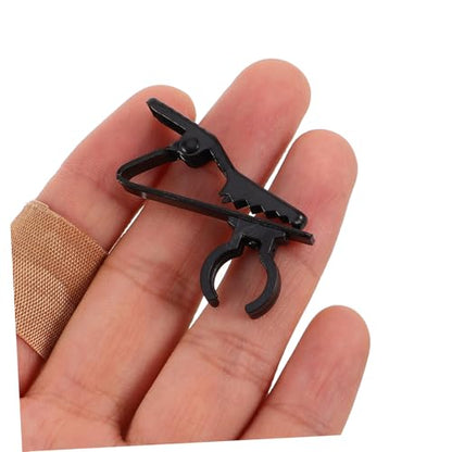 10 Pack Lavalier Mic Clips Replacement Universal Microphone Clip Holder for Lapel Microphones Secure Grip for Interviews Presentations Live Streaming Easy Attach and Detach