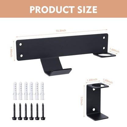 Jack Stand & Floor Jack Wall Mount Organizer Brackets | Hydraulic Trolley Jack Holder for Race Trailer Garage Storage