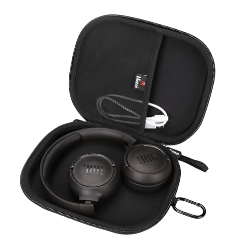 Mchoi Hard Travel Case Replacement for JBL Tune 500BT / 510BT / 520BT On-Ear Wireless Bluetooth Headphone, Case Only - color: Black