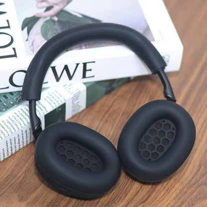 Adhiper XM6 Sweat Covers Accessories for Sony WH-1000XM6 - Black | Soft Silicone Case, 2-in-1 Headphone Cover with Earpad Covers & Headband Cover, Sweatproof & Easy to Clean & Secure Fit - color: Black