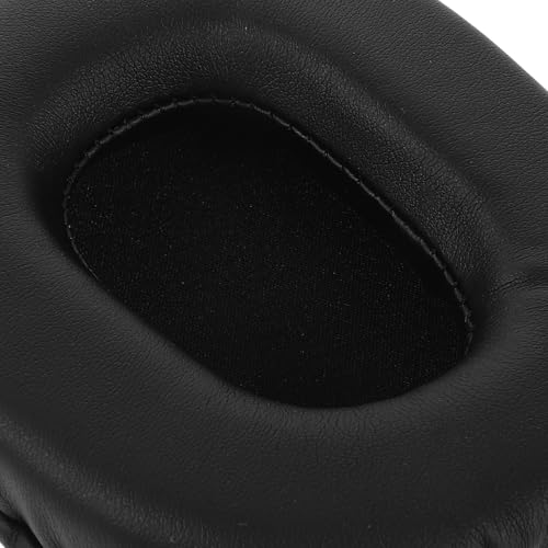 2Pcs Oval Foam Earphone Sponge Covers Replacement Ear Pads for Headphones and Office Headsets, Sweat-Resistant Earbud Pad Protectors, Black 100X80Mm for Long Wear Use