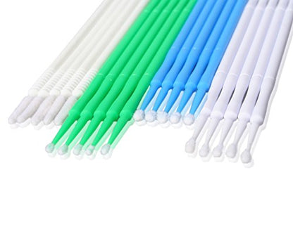 Cleaning Brush Kit with Bendable Mini Soft Round Cotton and Felt Tip Brushes, Clean Phone, Tablet, Laptop, or Computer, 4 Different Size Heads, Electronics Cleaner, 100 Pieces