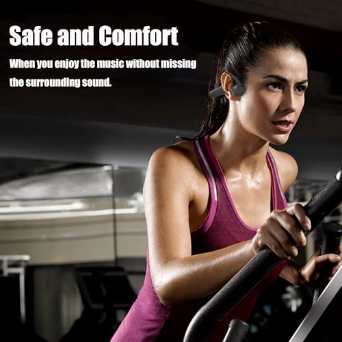 Open Ear Bone Conduction Headphones Underwater Headphones For Swimming Bone Conduction Earbuds Bone Conduction Headphones Bluetooth 5.3 Open Ear Headphones Sports Earphones With Mic Ipx8 Waterproof - color: Blue