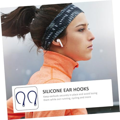 Anti-Lost Ear Hook Holders Silicone Ear Hooks for /3 Secure Earbud Holders for Running Gym Yoga Walking 2 Pairs 2.36 X 1.69 X 0.39 in