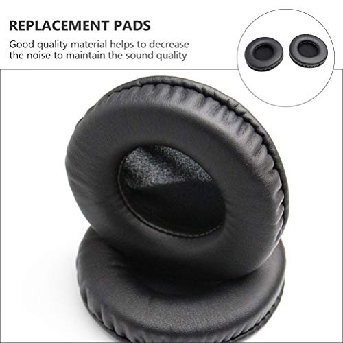 Uonlytech Headphone Ear Cushions Round Headset Ear Pads Earmuffs Replacement for Headset Headphone 80mm Black