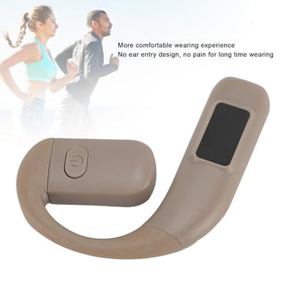 Yunseity Bluetooth Headset, Single Ear Noise Cancelling Wireless Earpiece with 180 Degree Rotatable Microphone and 30H Playtime, for Running Cycling Hiking Outdoor Sports (Gray) - color: Gray
