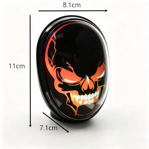Halloween Ghost Bluetooth Speaker, Spooky Funny Skull Mini Speaker Wireless (Dark Black) - color: Dark Black