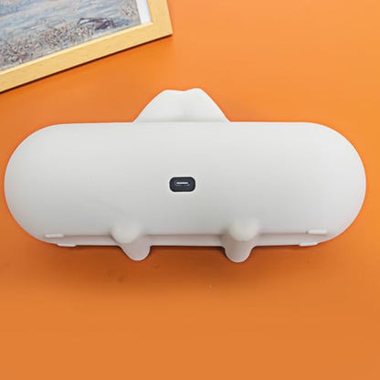 Silicone Case for Beats Pill 2024 Release Bluetooth Speaker Travel Carrying Case Anti Collision Anti Drop Dustproof Beats Pill Stand Up Shell (Cream White) - color: Cream White