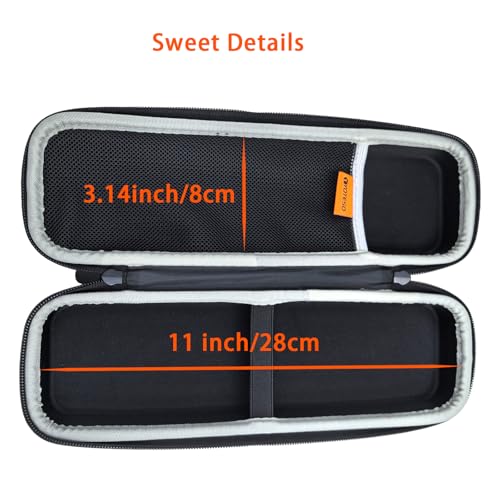 Wireless Microphone Case for 1, Hard Carrying Travel Case for Bietrun WXM04 Handheld Dynamic Microphone Bag with EVA Hard Shell Exterior Compatible with 11" x2" Wireless Mic-Bag Only