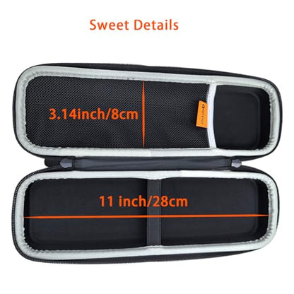Wireless Microphone Case for 1, Hard Carrying Travel Cases for SMM 107 Handheld Dynamic Microphone Mic Bag with EVA Hard Shell Exterior Compatible with 11.2" x2" Wireless Mic-Case Only
