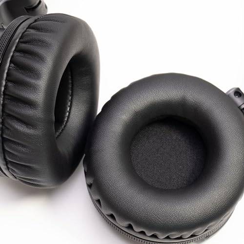 Soft Protein Leather Ear Pads for Pioneer HDJ CUE1 Cue One, HDJ500 DJ Headphone (Black) - color: Black