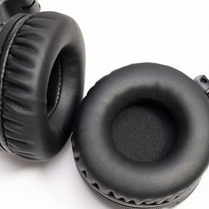 Soft Protein Leather Ear Pads for Pioneer HDJ CUE1 Cue One, HDJ500 DJ Headphone (Black) - color: Black