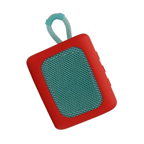 Silicone Case Compatible with JBL GO 3 Speaker, Red - color: red