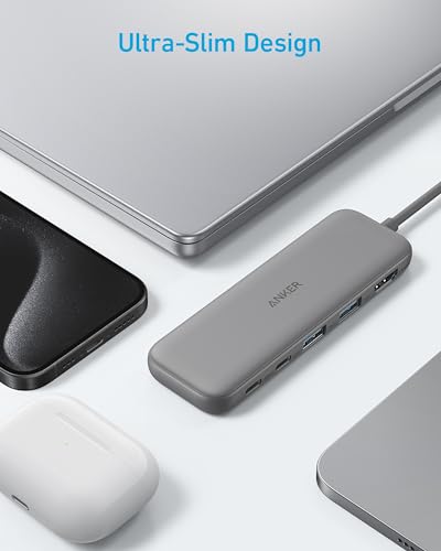 Anker USB C Hub, 5-in-1 USBC to HDMI Splitter with 4K Display - color: Grey