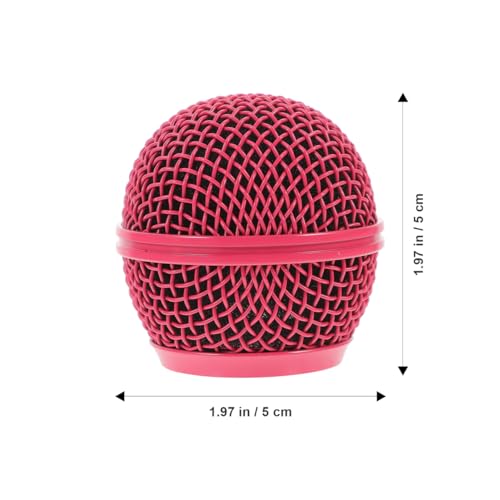 Garneck Microphone Mesh Grill 4 pcs Metal Replacement Grille 3.1 cm