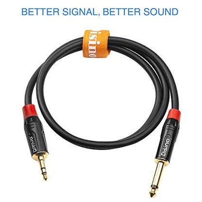 10 feet 1/4 to 1/8 Cable, Mono to Stereo Interconnect Adapter, Professional Quality, Incredible Durability - size: 10 Feet