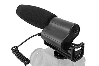 Shotgun Microphone (Stereo) with Windscreen & Dead Cat Muff for Canon EOS 5DS/5DS R
