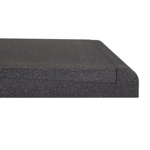 Gator Frameworks Pair of (2) Acoustic Foam Isolation Pads for Studio Monitors, Fits 6.5" Speakers (GFW-ISOPAD-MD) - size: Medium