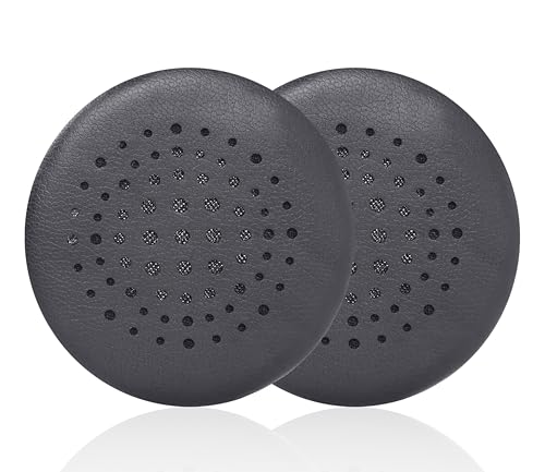 Replacement earpads Compatible with Jabra Evolve 20 Headphones | Black/high-density sound-isolating soft ear pads, protein leather material