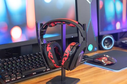 WC Mod Kit A50 - Earpads & Headband for Astro A50 Gen 4/5 / A50x | Made by Wicked Cushions | Cooling Gel Earpads and Matching Headband that offer Enhanced Comfort & Durability | Red Camo - color: Red Camo