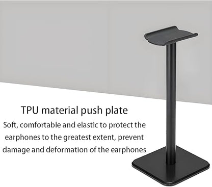 Headphone Stand, Universal Game Headset Metal Holder Earphone Stand - color: Black