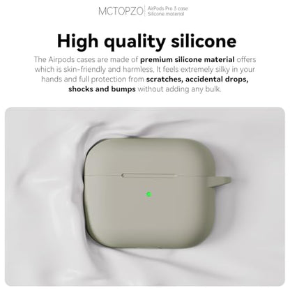 for AirPods Pro 3 Case 2025,Come with Cleaner Kit,Khaki | Silicone Protective Cover for Airpod Pro 3rd Generation Case with Keychain,for Women Men,One-Piece Design,Shockproof - color: D-Khaki