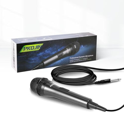 Dynamic Karaoke Microphone for Singing, Vocal Wired Microphone for Karaoke, Handheld Mic with 10 Ft Cable, Mics for Speaker with ON/Off Switch