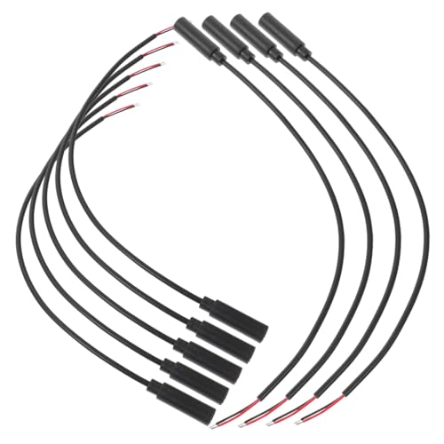 10pcs 3.5mm Female Plug to Bare Wire Audio Cable Coiled Aux Cable for Headphones Earphones Microphone Repair