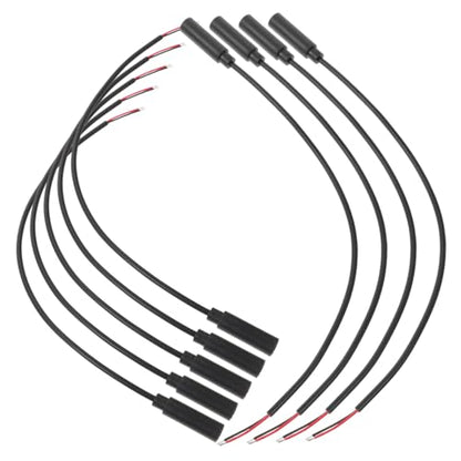 10pcs 3.5mm Female Plug to Bare Wire Audio Cable Coiled Aux Cable for Headphones Earphones Microphone Repair