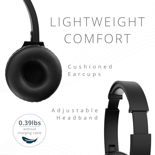 Kensington H950 EQ USB-C/USB-A On-Ear Headset with Noise-Cancelling Mic, Flip-to-Mute, in-Line Controls, Microsoft Teams & Zoom Compatible (K97468WW)