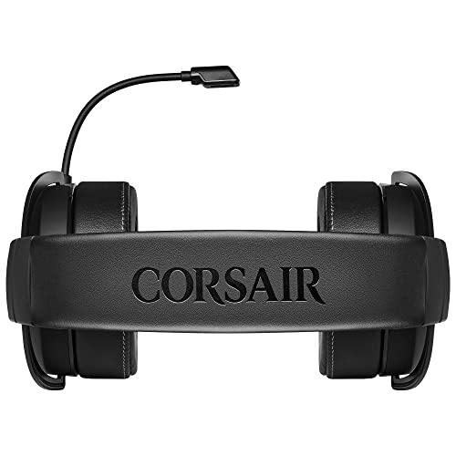 Corsair HS60 PRO - 7.1 Virtual Surround Sound Gaming Headset with USB DAC - Works with PC, Xbox Series X|S, Xbox One, PS5, PS4, and Nintendo Switch - Carbon (CA-9011213-NA)